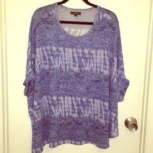 Lane Bryant  Bat-Wing Sleeve Asymmetrical Sweater